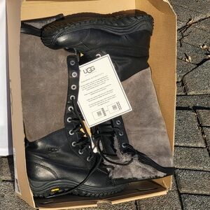 Ugg Adirondack II Womens Snow Boots Tall Black Waterproof